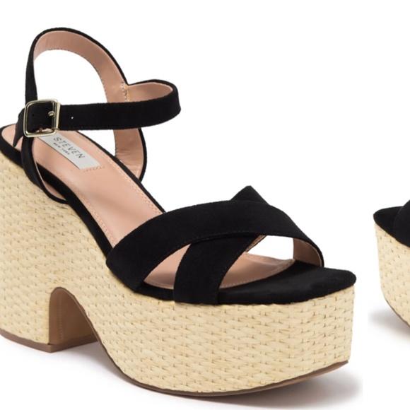 Steve New York , Steve Madden Espadrille Platform Sandal - Picture 1 of 2